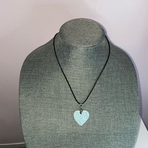 Ceramic Unique Heart Necklace